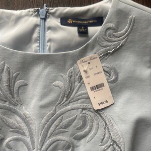 Brooks Brothers Light Blue Embroidered Dress